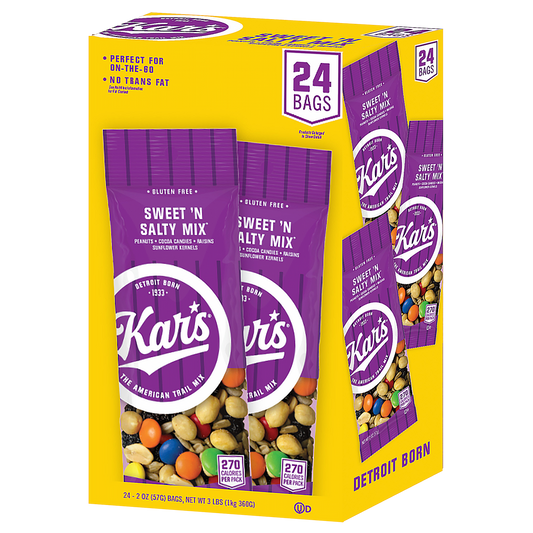 Kar's Trail Mix, Sweet 'N Salty Mix, 2 oz, 24 ct