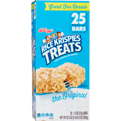Kellogg's Rice Krispies Treats, Original, 1.3 oz, 25 ct