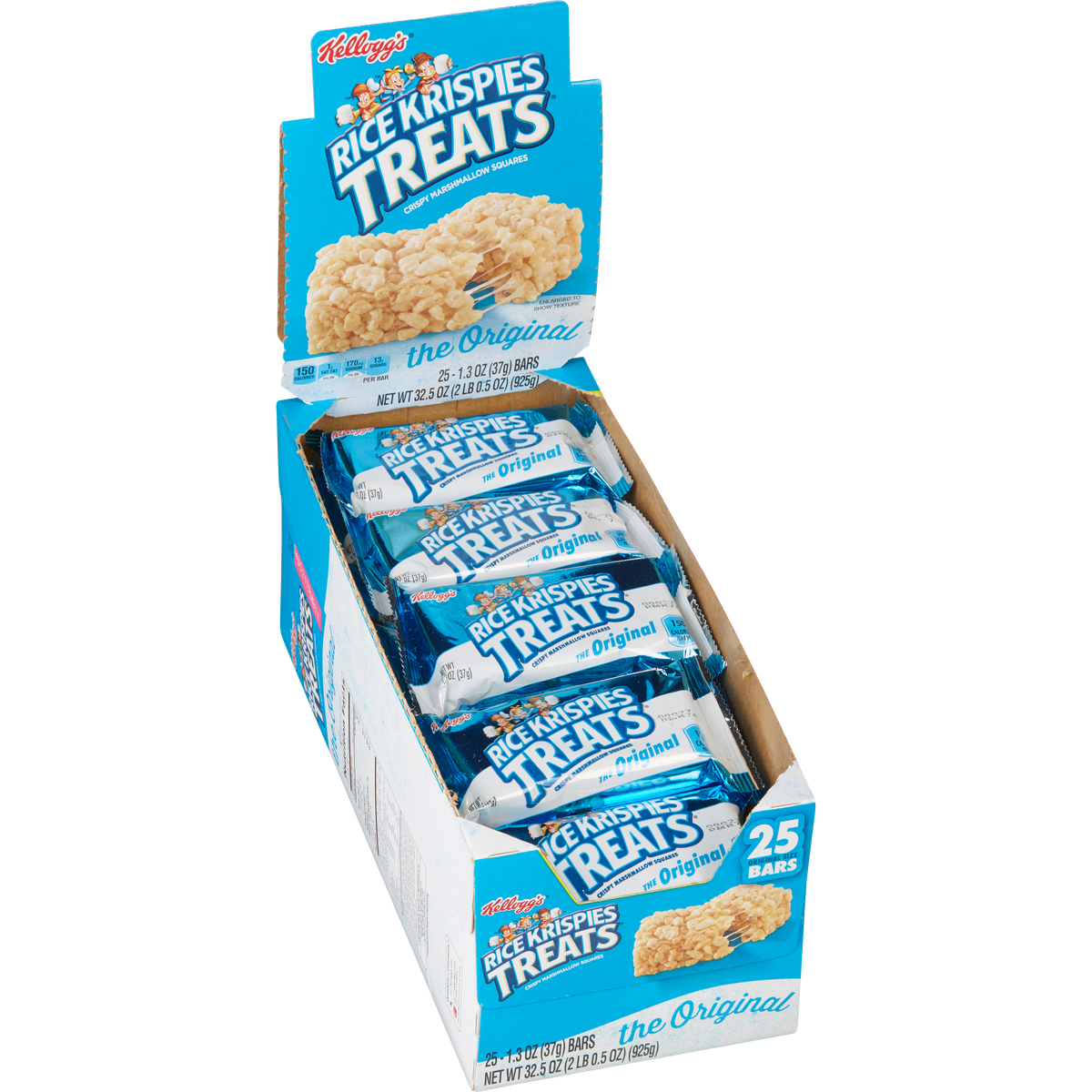 Kellogg's Rice Krispies Treats, Original, 1.3 oz, 25 ct