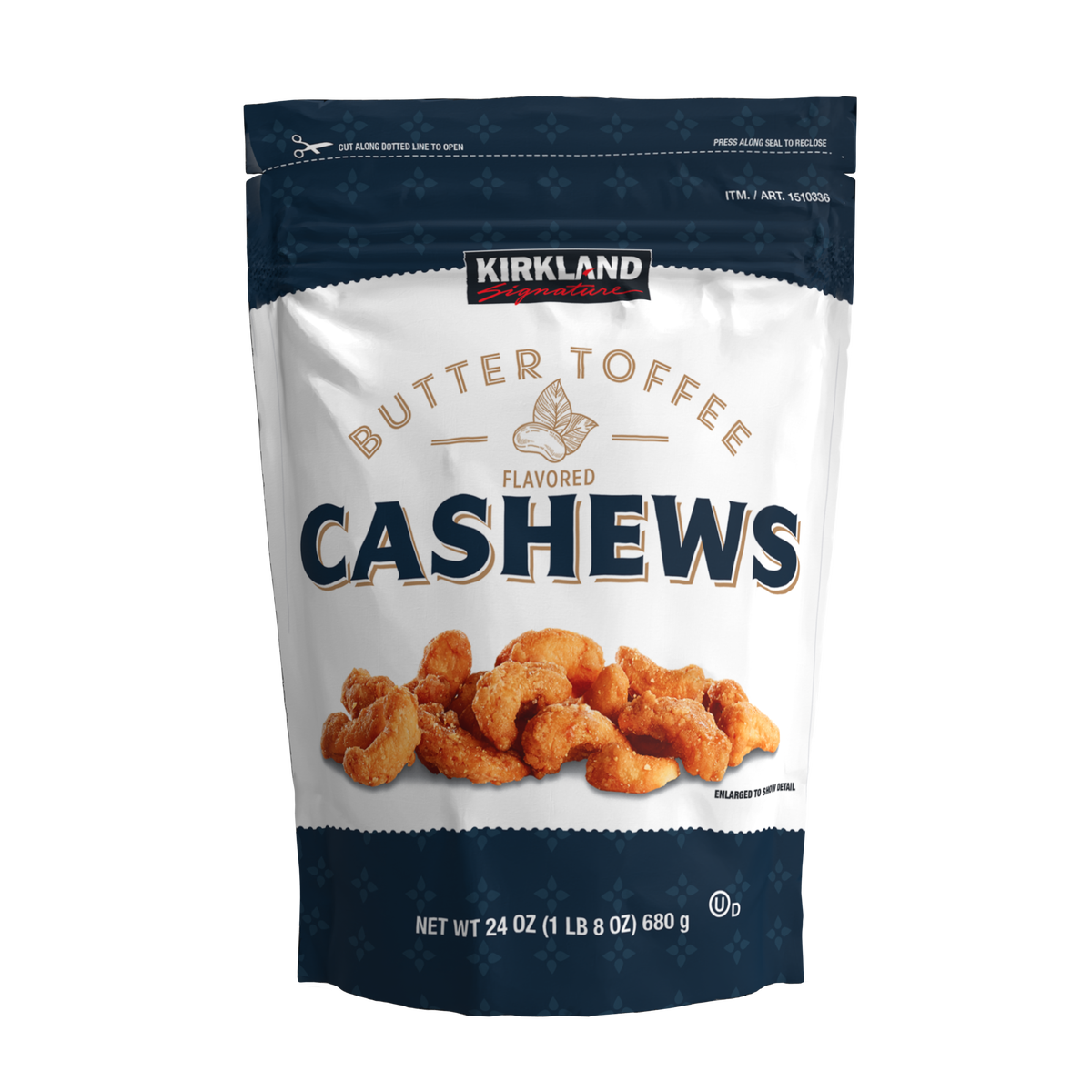 Kirkland Signature Butter Toffee Cashews, 24 oz