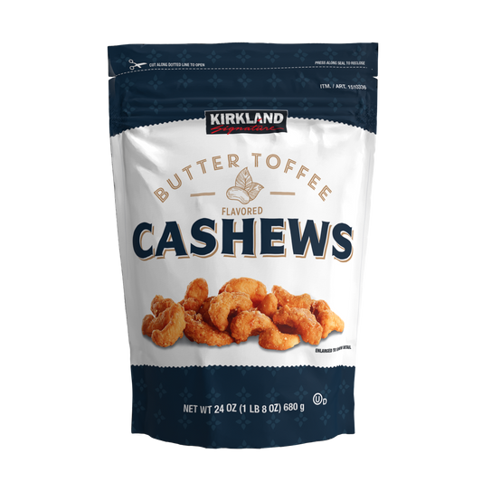 Kirkland Signature Butter Toffee Cashews, 24 oz