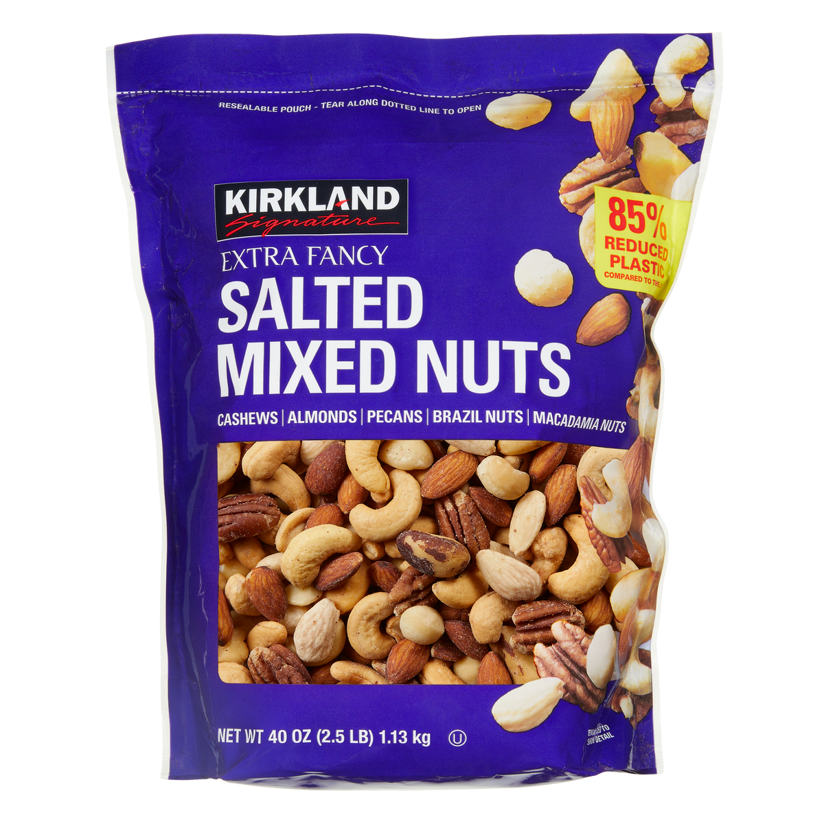 Kirkland Signature Extra Fancy Mixed Nuts, Salted, 40 oz
