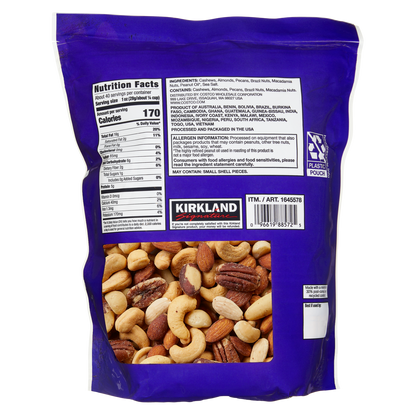 Kirkland Signature Extra Fancy Mixed Nuts, Salted, 40 oz