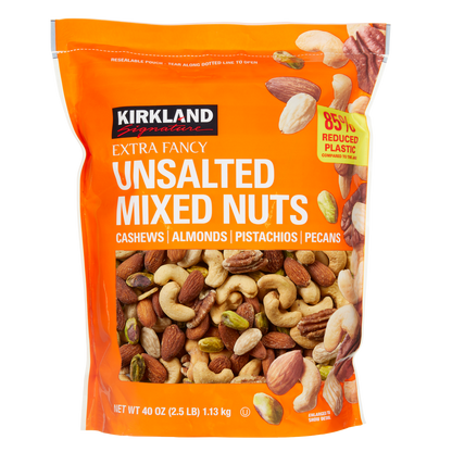 Kirkland Signature Extra Fancy Mixed Nuts, Unsalted, 40 oz