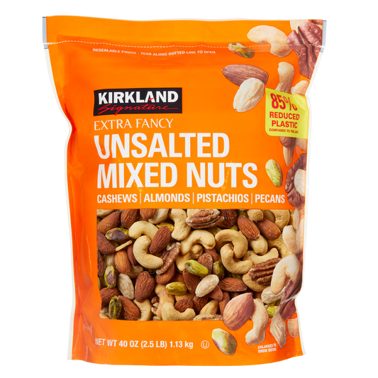 Kirkland Signature Extra Fancy Mixed Nuts, Unsalted, 40 oz