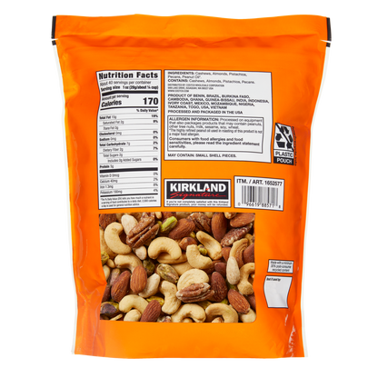 Kirkland Signature Extra Fancy Mixed Nuts, Unsalted, 40 oz