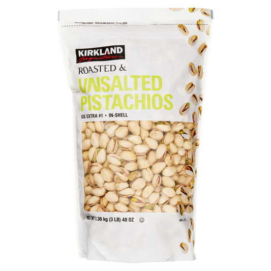 Kirkland Signature In-Shell Pistachios, Roasted and Unsalted, 3 lbs