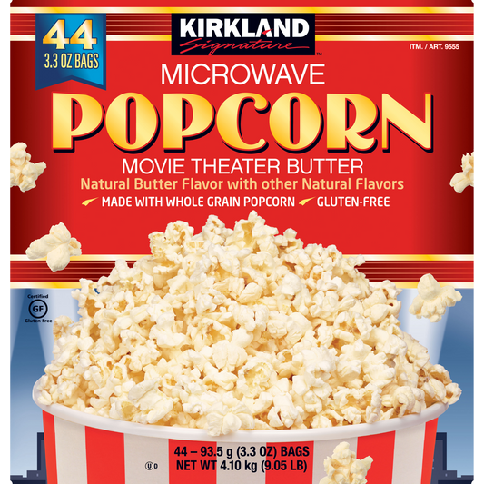 Kirkland Signature Microwave Popcorn, 3.3 oz, 44 ct