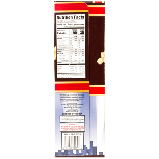 Kirkland Signature Microwave Popcorn, 3.3 oz, 44 ct