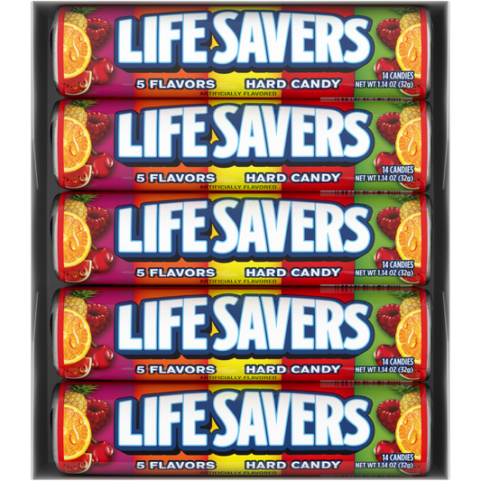 Life Savers Hard Candy, Original 5 Flavors, 1.14 oz, 20 ct