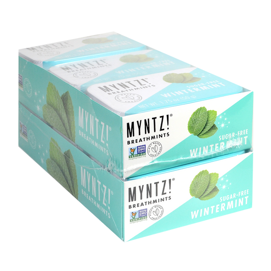 MYNTZ! Sugar Free Breathmints, Wintermint, 1.75 oz, 12 ct