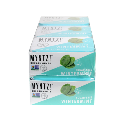 MYNTZ! Sugar Free Breathmints, Wintermint, 1.75 oz, 12 ct