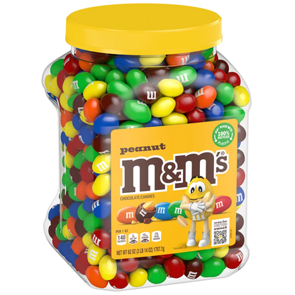 M&M'S Peanut Chocolate Candy, 62 oz