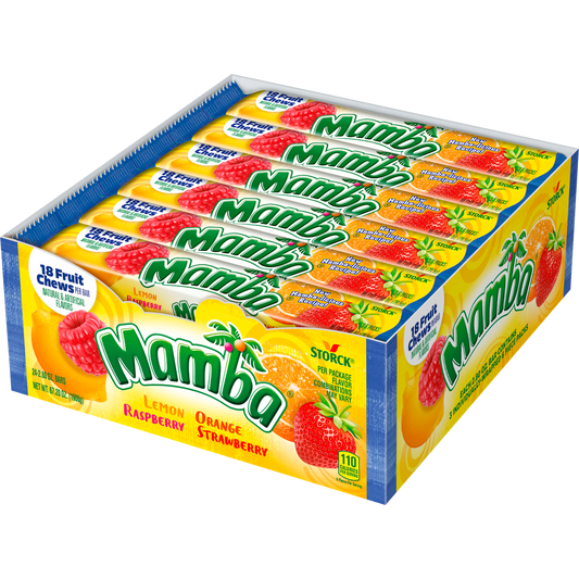 Mamba Fruit Chews, Variety Pack, 2.8 oz, 24 ct