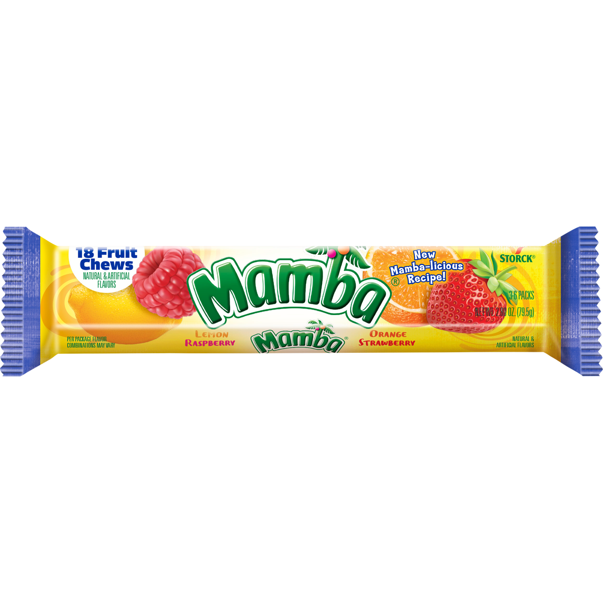Mamba Fruit Chews, Variety Pack, 2.8 oz, 24 ct