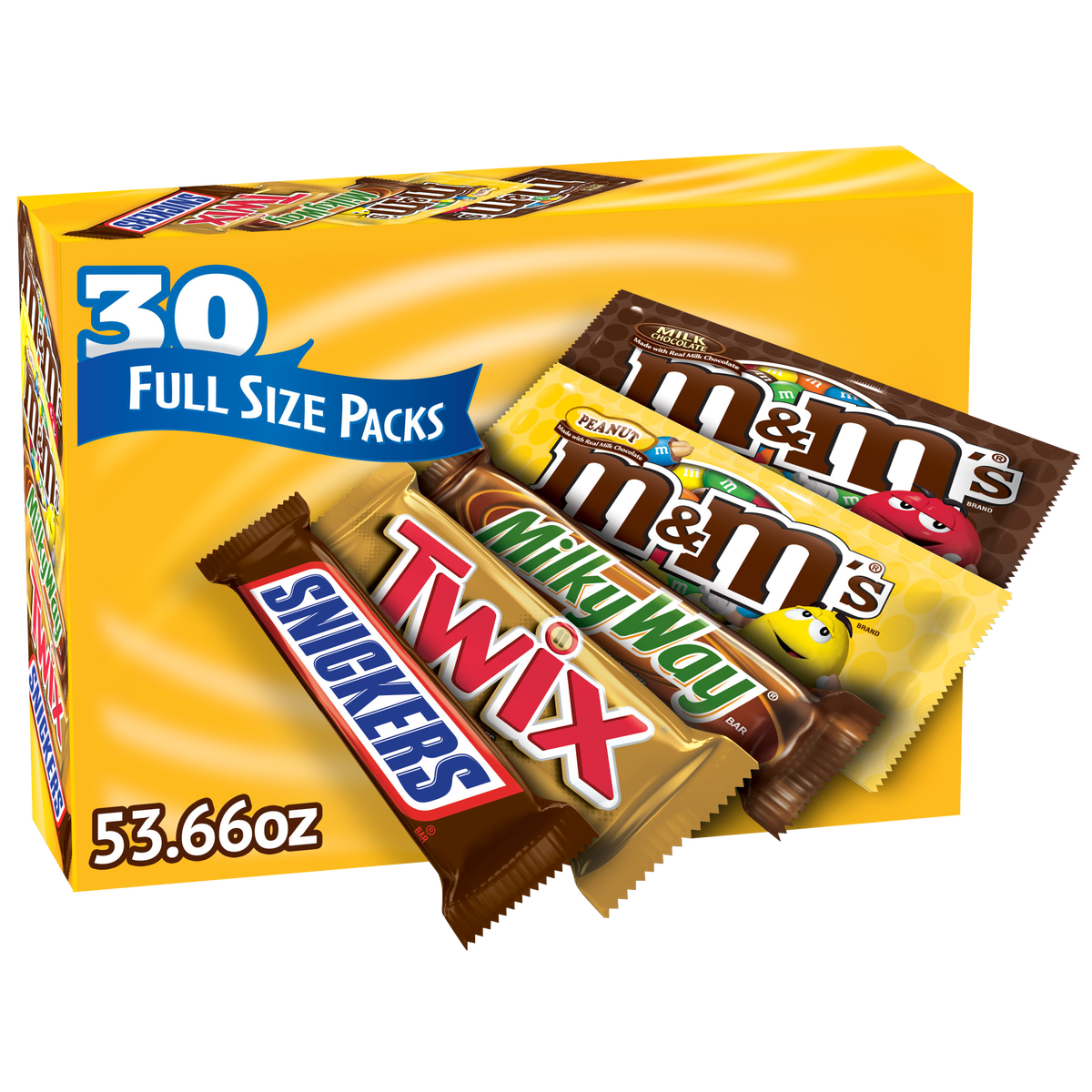 Mars Chocolate Candy Bars, Full Size, Variety Pack, 30 ct