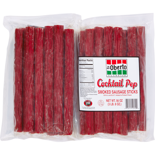 Oh Boy! Oberto Classics Smoked Sausage Stick, Cocktail Pep, 56 oz
