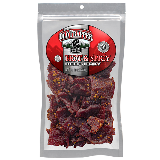 Old Trapper Beef Jerky, Hot & Spicy, 10 oz