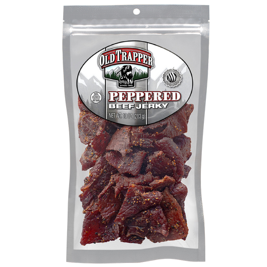 Old Trapper Beef Jerky, Peppered, 10 oz