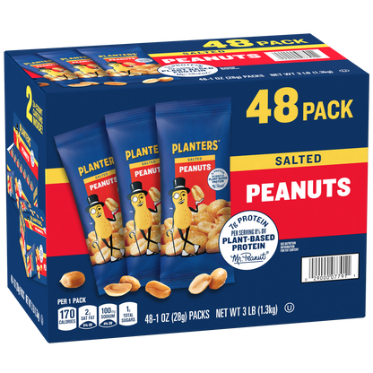 Planters Peanuts, Salted, 1 oz, 48 ct