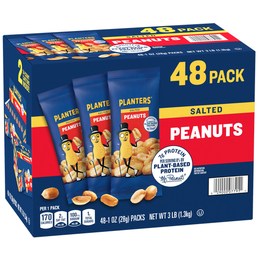 Planters Peanuts, Salted, 1 oz, 48 ct