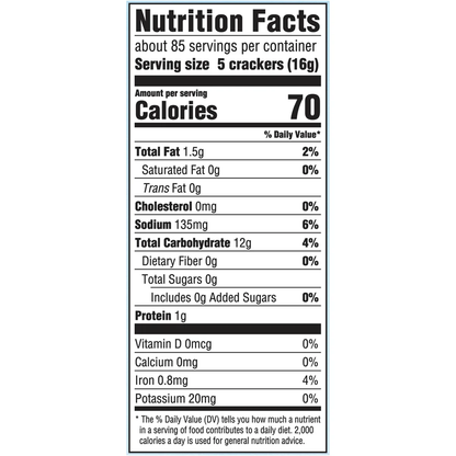 Premium Saltine Crackers, Original, 12 packs, 48 oz