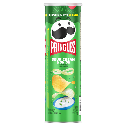 Pringles Potato Crisps, Sour Cream & Onion, 5.5 oz, 14 ct
