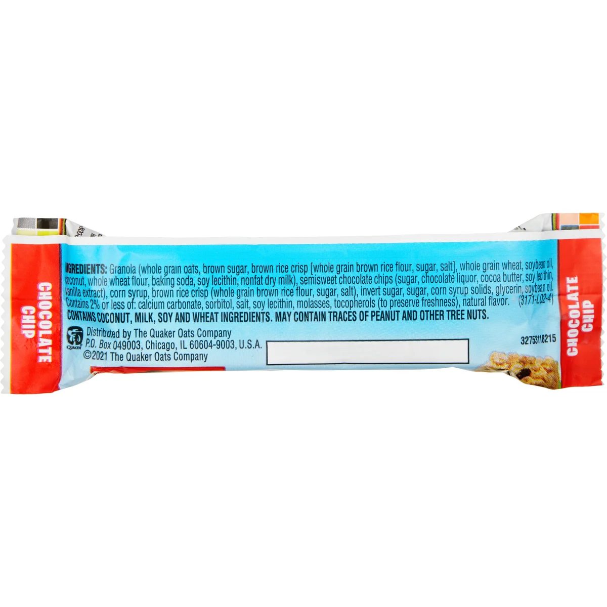 Quaker Chewy Granola Bar, Variety Pack, 0.84 oz, 60 ct