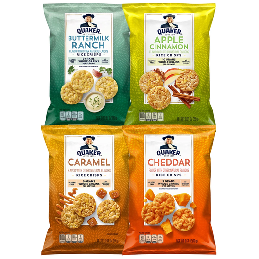 Quaker Rice Crisps, Variety Pack, 36 ct