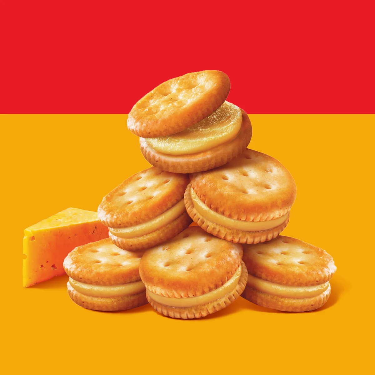 RITZ Bits Cracker Sandwiches, Cheese, 1.5 oz, 30 ct