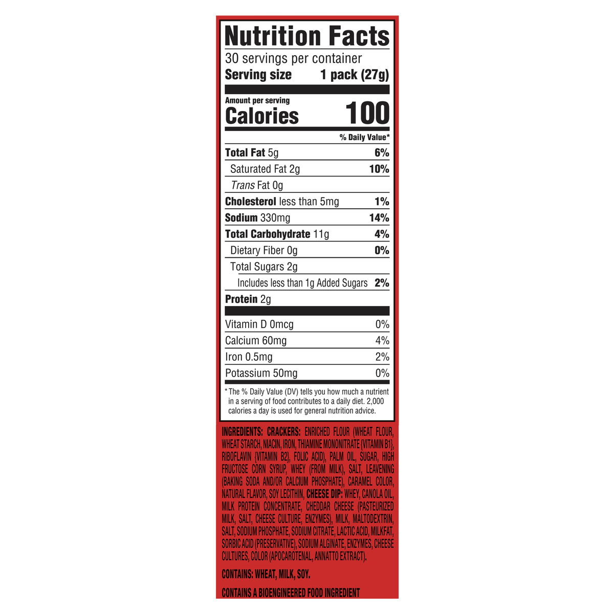 RITZ Crackers Handi-Snacks, Crackers 'N Cheesy Dip, 0.95 oz, 30 ct