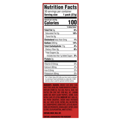 RITZ Crackers Handi-Snacks, Crackers 'N Cheesy Dip, 0.95 oz, 30 ct
