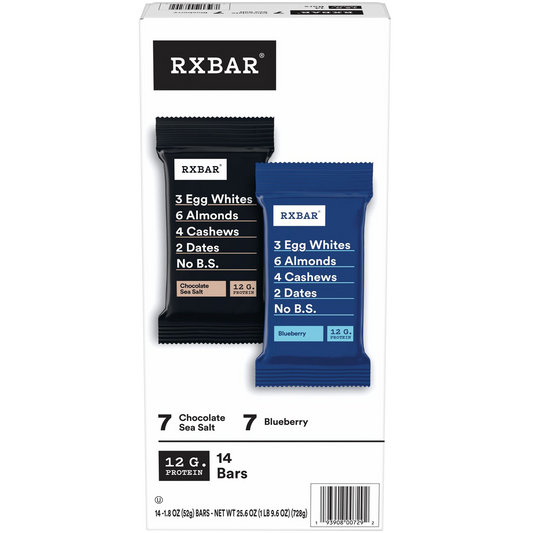 RXBAR Protein Bar, 12g Protein, Variety Pack, 1.83 oz, 14 ct