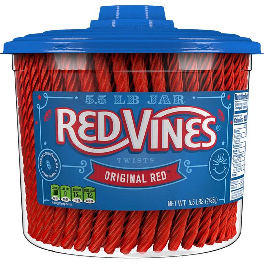 Red Vines Twists, Original Red Licorice Candy, 5.5 lbs