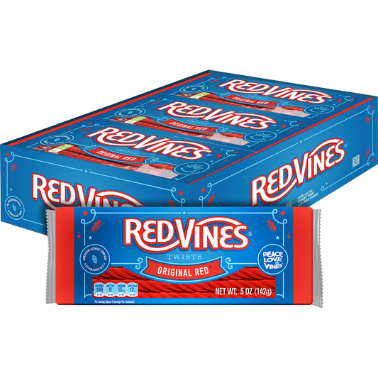 Red Vines Twists, Original Red Licorice Candy, 5 oz, 12 ct