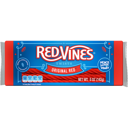 Red Vines Twists, Original Red Licorice Candy, 5 oz, 12 ct