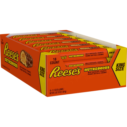 Reese's Nutrageous, King Size, 3.1 oz, 18 ct