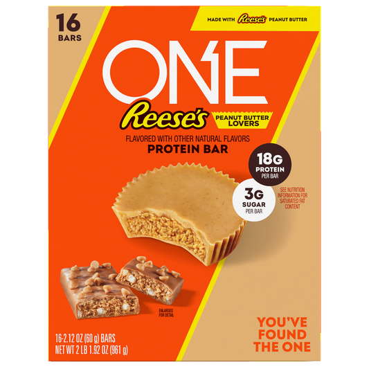 Reese’s ONE Peanut Butter Lovers Protein Bar, 2.12 oz, 16 ct
