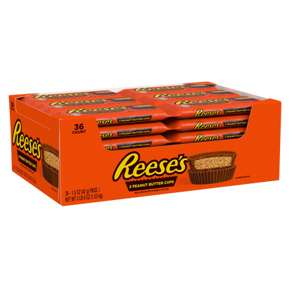 Reese's Peanut Butter Cups, Milk Chocolate, 1.5 oz, 36 ct