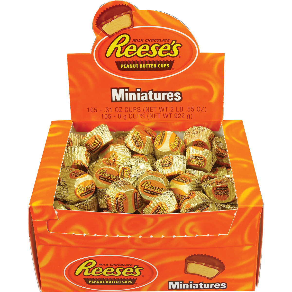 Reese's Peanut Butter Cups, Milk Chocolate, Miniatures, 105 ct
