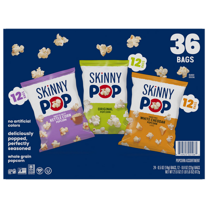 SKINNYPOP Popcorn, Variety Pack, 36 ct