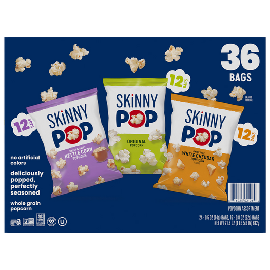 SKINNYPOP Popcorn, Variety Pack, 36 ct