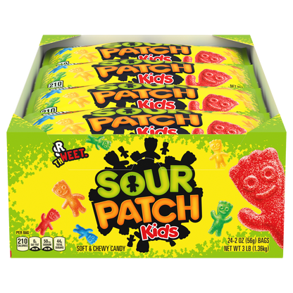 SOUR PATCH KIDS Soft & Chewy Candy, 2 oz, 24 ct