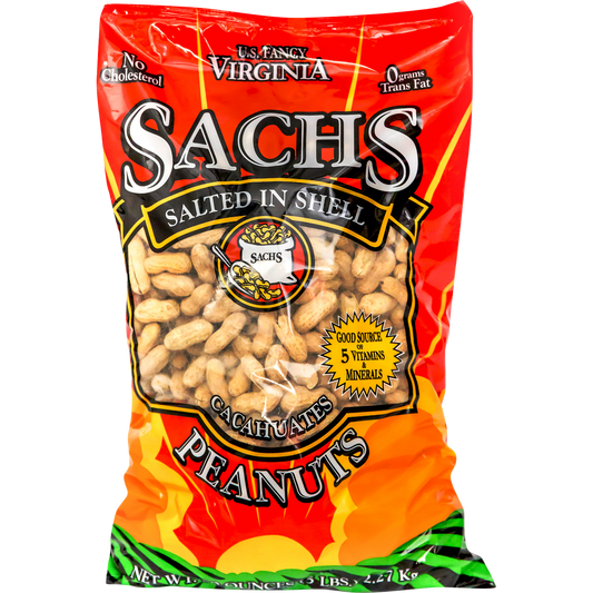 Sachs In-Shell Peanuts, Salted, 5 lbs