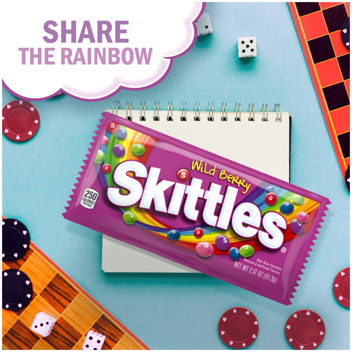 Skittles Wild Berry Full Size Chewy Candy, 2.17 oz, 36 ct