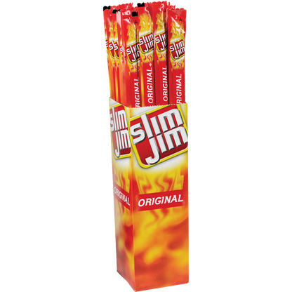 Slim Jim Smoked Snack Stick, Original, 0.97 oz, 24 ct