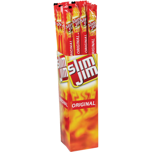 Slim Jim Smoked Snack Stick, Original, 0.97 oz, 24 ct