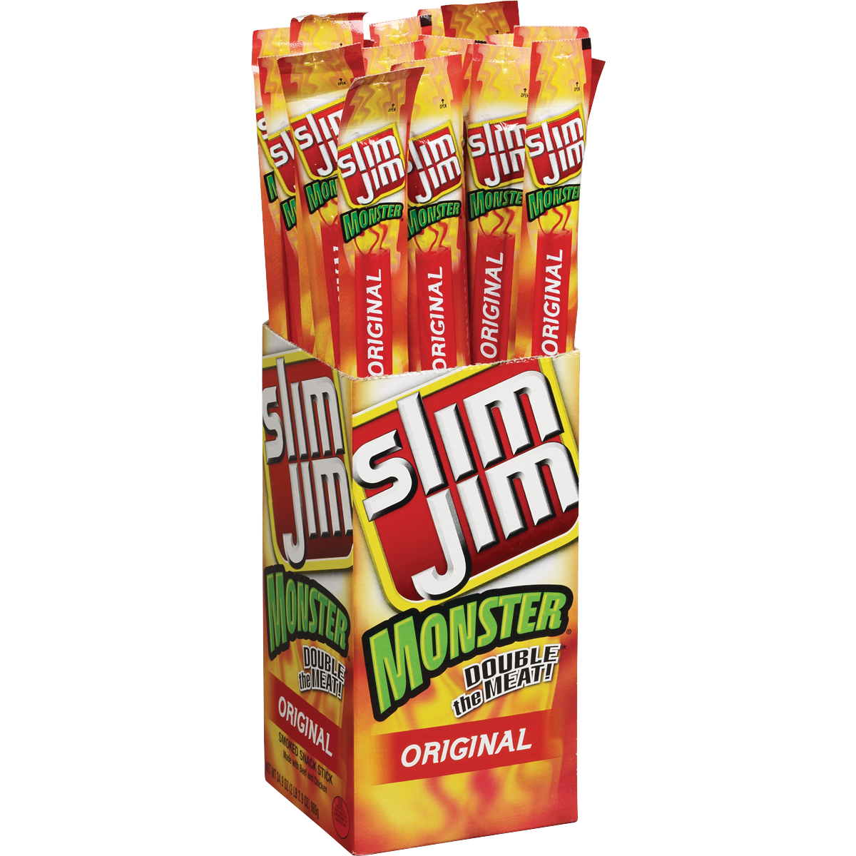 Slim Jim Snack Stick, Original, 1.94 oz, 18 ct