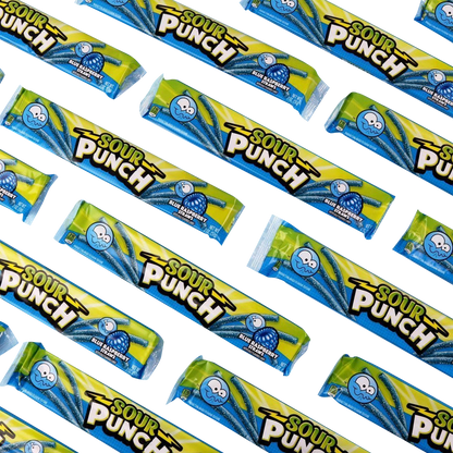 Sour Punch Straws, Blue Raspberry, 2 oz, 24 ct
