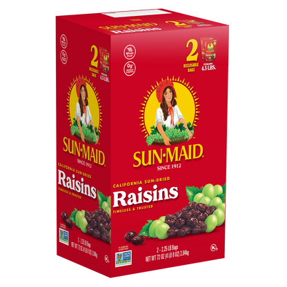 Sun-Maid Raisins, 2.25 lbs, 2 ct
